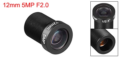 Amazon | uxcell カメラレンズ 焦点距離12 mm 5MP F2.0 FPV CCTVカメラ